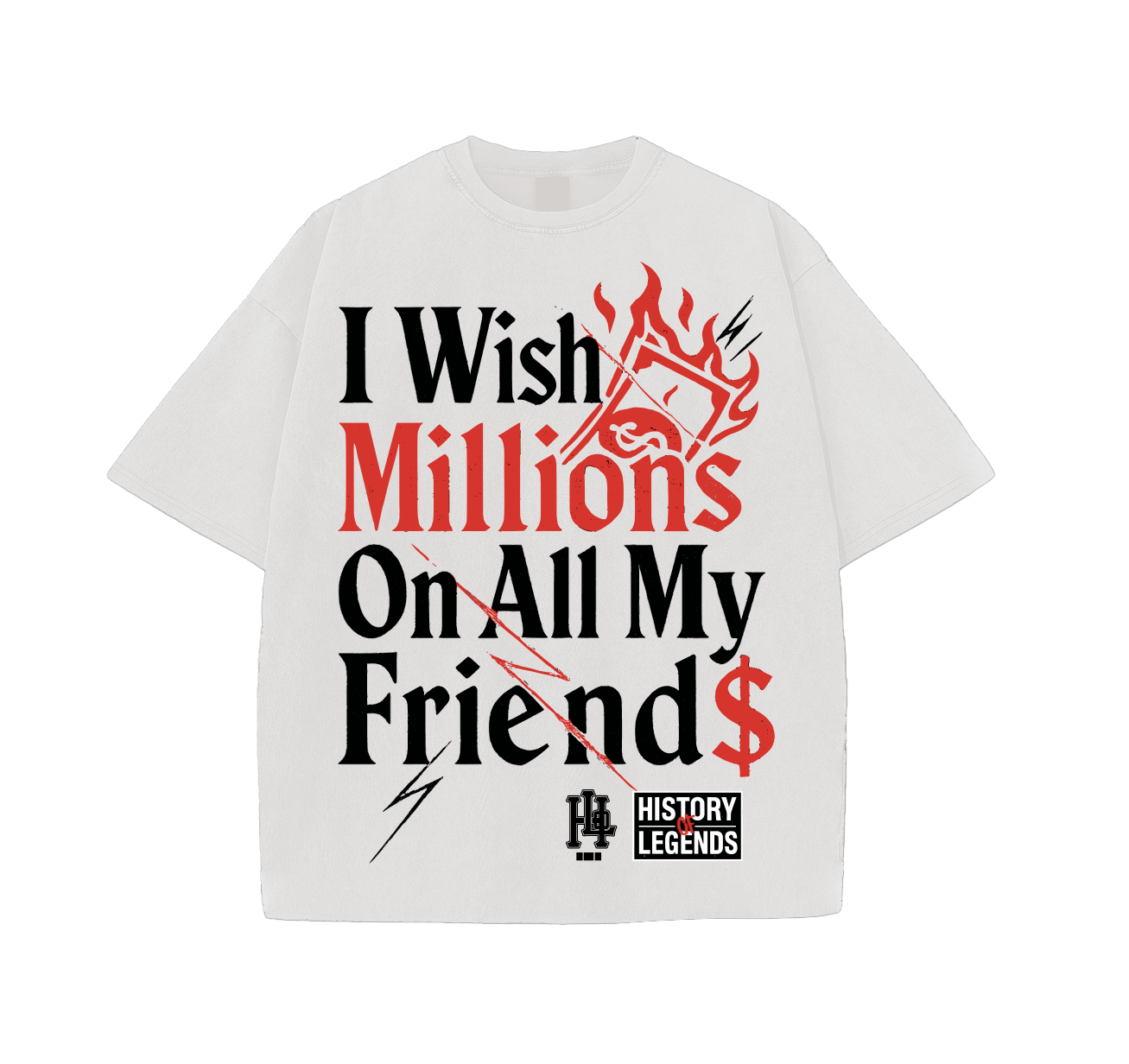 Millions Tee (White)